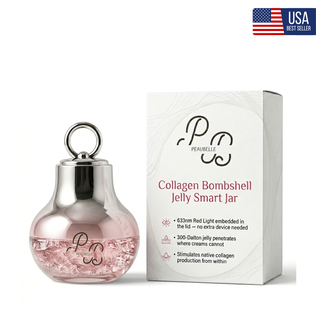 Collagen Bombshell  Jelly Smart Jar and terapy lighning red