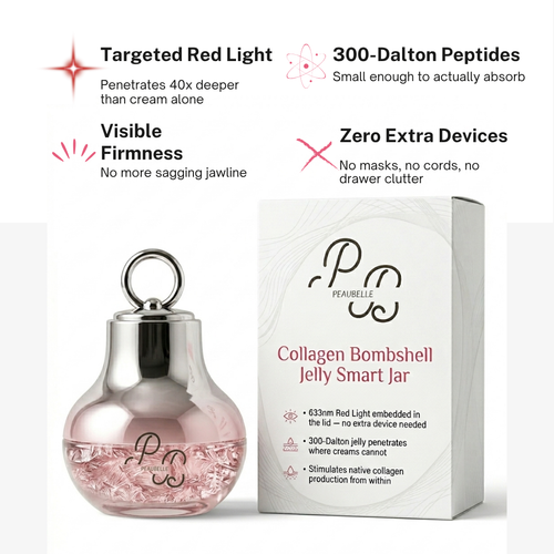 Collagen Bombshell  Jelly Smart Jar and terapy lighning red